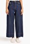 100% Cotton High Waist Cropped Jean Trousers G5828Ax26Sp - 3