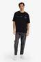 100% Cotton Boxy Fit Printed T-Shirt F8120Ax26Sp - 2