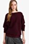 Kayık Yaka Triko Basic Sweater G3403Ax26Sp - 6