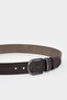 حزام يومي من الجلد الصناعي بإبزيم مستطيل للرجال H0313AXNS - 2