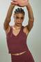 Stretch Fabric Women's Crew Neck Sports Athlete Tank Top F8012Ax26Sp - 3