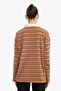 100% Cotton Loose Fit Polo Collar Sweatshirt G6490Ax25Wn - 5