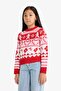 Patterned Knitwear Sweater Girl Child F5071A825Wn - 3