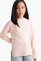 Oversize Wide Fit Crew Neck Knitwear Sweater Girls E7739A825Au - 3