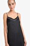 Regular Fit V Neck Satin Strap Nightgown F7610Ax25Au - 4