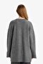 Wool Blend Loose Fit Crew Neck Knitwear Sweater Tunic F4547Ax25Wn - 6