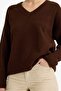 Oversized V-Neck Knitwear Sweater G2957Ax25Au - 4