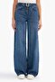 100% Cotton Wide Leg High Waist Long Jean Pants G6900Ax25Cw - 3