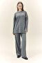 Wool Blend Loose Fit Crew Neck Knitwear Sweater Tunic F4547Ax25Wn - 2
