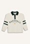 100% Cotton Oversize Wide Fit Polo Collar Printed Long Sleeve T-Shirt for Boys G6167A826Sp - 6