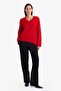 Oversized V-Neck Knitwear Sweater G6290Ax25Wn - 2