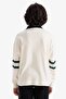 100% Cotton Oversize Wide Fit Polo Collar Printed Long Sleeve T-Shirt for Boys G6167A826Sp - 5