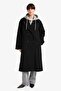 Warm Regular Fit Removable Hooded Long Cashmere Coat F7352Ax26Sp - 6