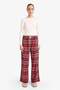 Regular Fit Checkered Flannel Pajama Bottoms G1605Ax25Wn - 2