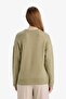 Relax Fit Crew Neck Knit Sweater G4197AX25WN - 5
