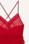 Regular Fit V Neck Chiffon Suspender Jumpsuit Nightdress G1542Ax25Wn - 8