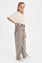 Straight Wide Extra Comfortable Straight Wide Cut Jean Pants Girls G4943A825Au - 2