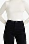 Cotton Slim Fit Half Turtleneck Ribbed Long Sleeve T-Shirt G7701Ax25Wn - 4