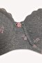 Lace Detailed Covered Non-Padded Underwire Balconette Bra F6140Ax26Sp - 8