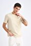 Regular Fit Crew Neck Short Sleeve Textured Cross Woven T-Shirt E2632Ax25Sm - 5