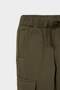 Woven elastic-waist jogger pants with label, baby boy G4809A525WN - 2