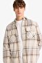 Warm Regular Fit Checkered Fleece Shirt F0104Ax25Wn - 4