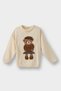Big Collar Bear Printed Knitwear Sweater Baby Girl G3304A525Wn - 2