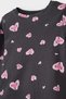 100% Cotton Heart Patterned Elastic Waist Pajama Set for Baby Girl F0640A525Au - 3