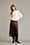 Normal Waist Lace Detailed Satin Midi Skirt G6245Ax25Wn - 2