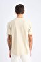 Regular Fit Crew Neck Short Sleeve Textured Cross Woven T-Shirt E2632Ax25Sm - 8