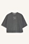 Oversize Wide Fit Crew Neck Printed Sweatshirt Girls G2461A825Au - 4