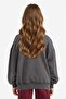 Oversize Wide Fit Crew Neck Printed Sweatshirt for Girls G2462A825Wn - 5