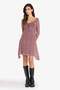 V-Neck Floral Tulle Long Sleeve Mini Dress F8195Ax25Sm