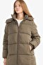 Warm Water-Repellent Regular Fit Hooded Parka F3557Ax25Wn - 4