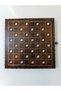 Mother-Of-Pearl Inlaid, Filigree Embroidered, Handcrafted, Midi Size Wooden Backgammon Board - Light Color (13 X 26 cm) - 2