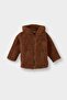 Embroidered Hooded Zippered Plush Cardigan for Baby Boy G3144A525Wn
