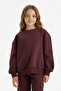 Overshirt Fit Stoned Soft Fleece Inside Sweatshirt for Girls G6262A825Wn