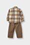 2-Piece Set Checked Flannel Shirt Trousers Baby Boy G3226A525WN - 4