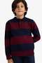 Polo Collar Color Blocked Knitwear Sweater for Boys G5339A825Wn - 4