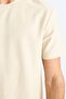 Regular Fit Crew Neck Short Sleeve Textured Cross Woven T-Shirt E2632Ax25Sm - 7