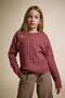 Crew Neck Knitwear Sweater for Girls F2748A825Wn
