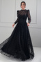 Women's 3-Piece Designer Evening Dress Strapless Stripe Beaded Lace Fabric Lined - 4