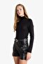 Regular Waist Short Leg Faux Leather Shorts G1666Ax25Wn - 5