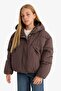 Water Repellent Waterproof Hooded Zippered Coat Girl Child E9980A825Au - 3