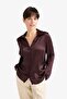 Regular Fit Satin Long Sleeve Shirt G1924Ax25Au - 3