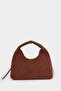 Women's Suede Shoulder Bag F1236Axns - 7