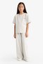 2-Piece Set Printed Short-Sleeve T-Shirt and Sweatpants for Girls G2842A825AU