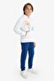 2-Piece Set Printed Hooded Sweatshirt Sweatpants Boys F2595A825Au - 2