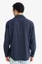 Regular Fit Polo Neck Woven Long Sleeve Shirt F6341Ax25Au - 6