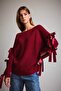 Boat Neck Bow Detail Sweater G3338Ax25Au